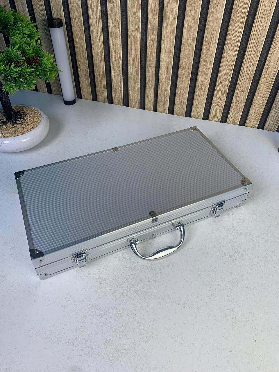 ⁦Coffret de Couteaux Professionnel avec Valise en Aluminium 9Pcs - طقم سكاكين الجزارة في حقيبة ألمنيوم صلبة⁩ - الصورة ⁦2⁩