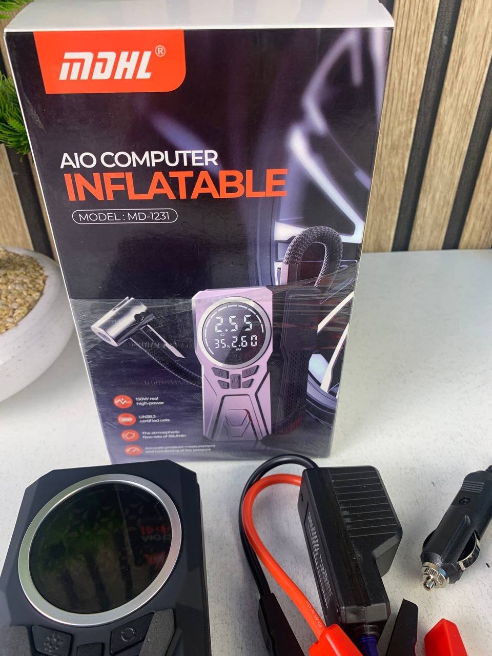 ⁦Compresseur d'Air Portable Rechargeable 4500mAh 150PSI - مضخة إطارات لاسلكية ذكية⁩ - الصورة ⁦8⁩