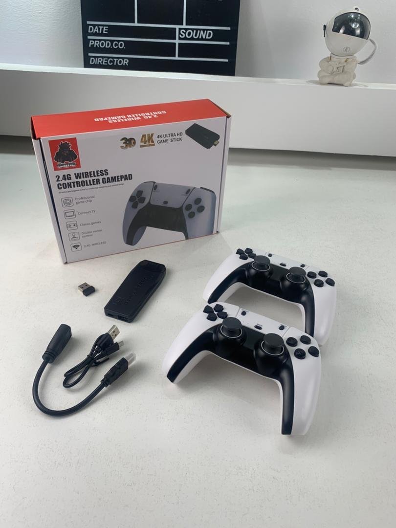 Console de jeu vidéo M8 Pro Game Stick, 4K HDMI HD, 2.4G, manette sans fil pour PS1, David, GB, GBA, arcade, console de jeu TV rétro, plus de 20000 jeux - الصورة 3