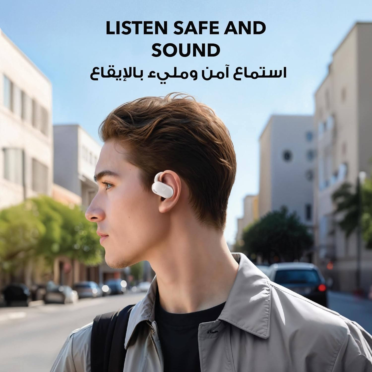Écouteurs Open-Ear soundcore by Anker V20i Crochets Ajustables Autonomie 36H et Lumières LED - سماعات أنكر اللاسلكية ذات التصميم المفتوح والخطاف القابل للتعديل - الصورة 4