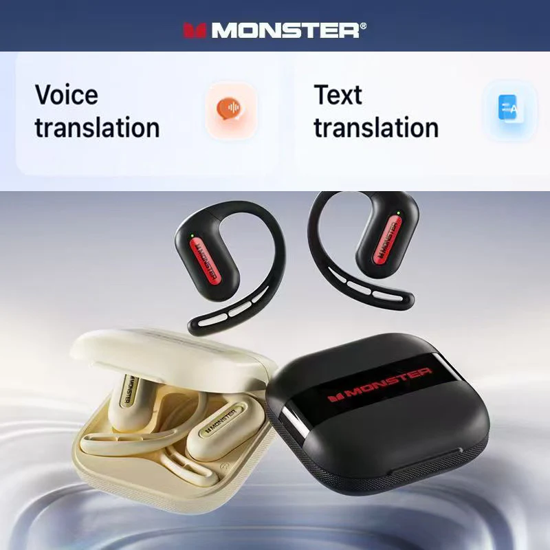 ⁦Écouteurs sans fil Monster Aura Fit GT29 Open-Back Ai Traduction - سماعات اللاسلكية بنظام الترجمة⁩ - الصورة ⁦4⁩
