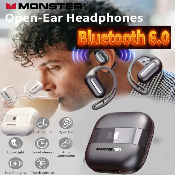 ⁦Écouteurs sans fil Monster Aura Fit GT29 Open-Back Ai Traduction - سماعات اللاسلكية بنظام الترجمة⁩ - الصورة ⁦5⁩
