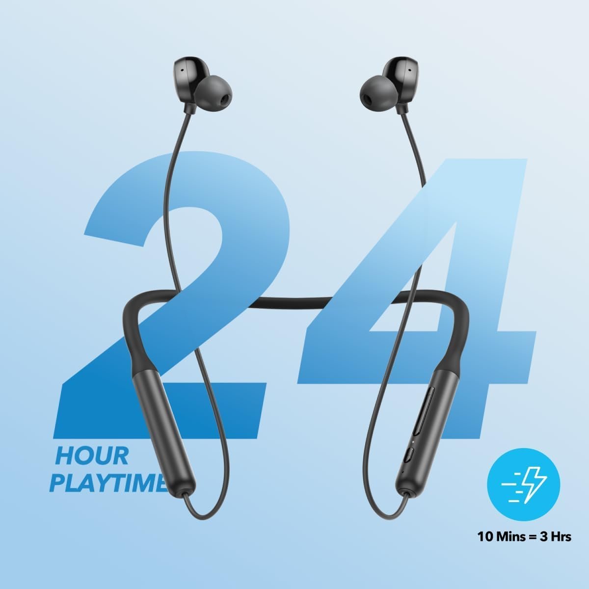 ⁦Écouteurs tour de cou Bluetooth Anker Soundcore Life U2 24 h d’autonomie - سماعات رياضية أصلية⁩ - الصورة ⁦7⁩