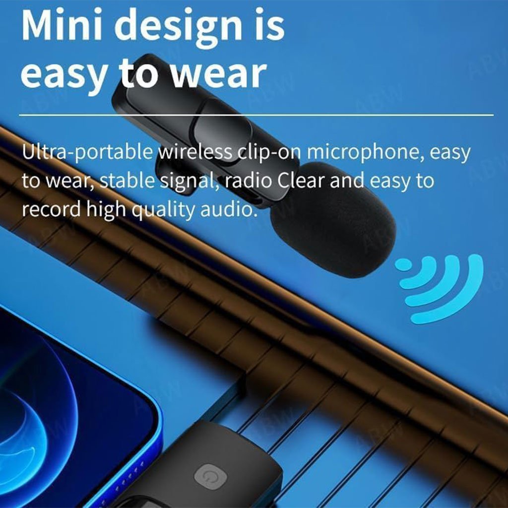 Micro Cravate sans fil pour iPhone,Android ميكروفون لاسلكي - الصورة 4