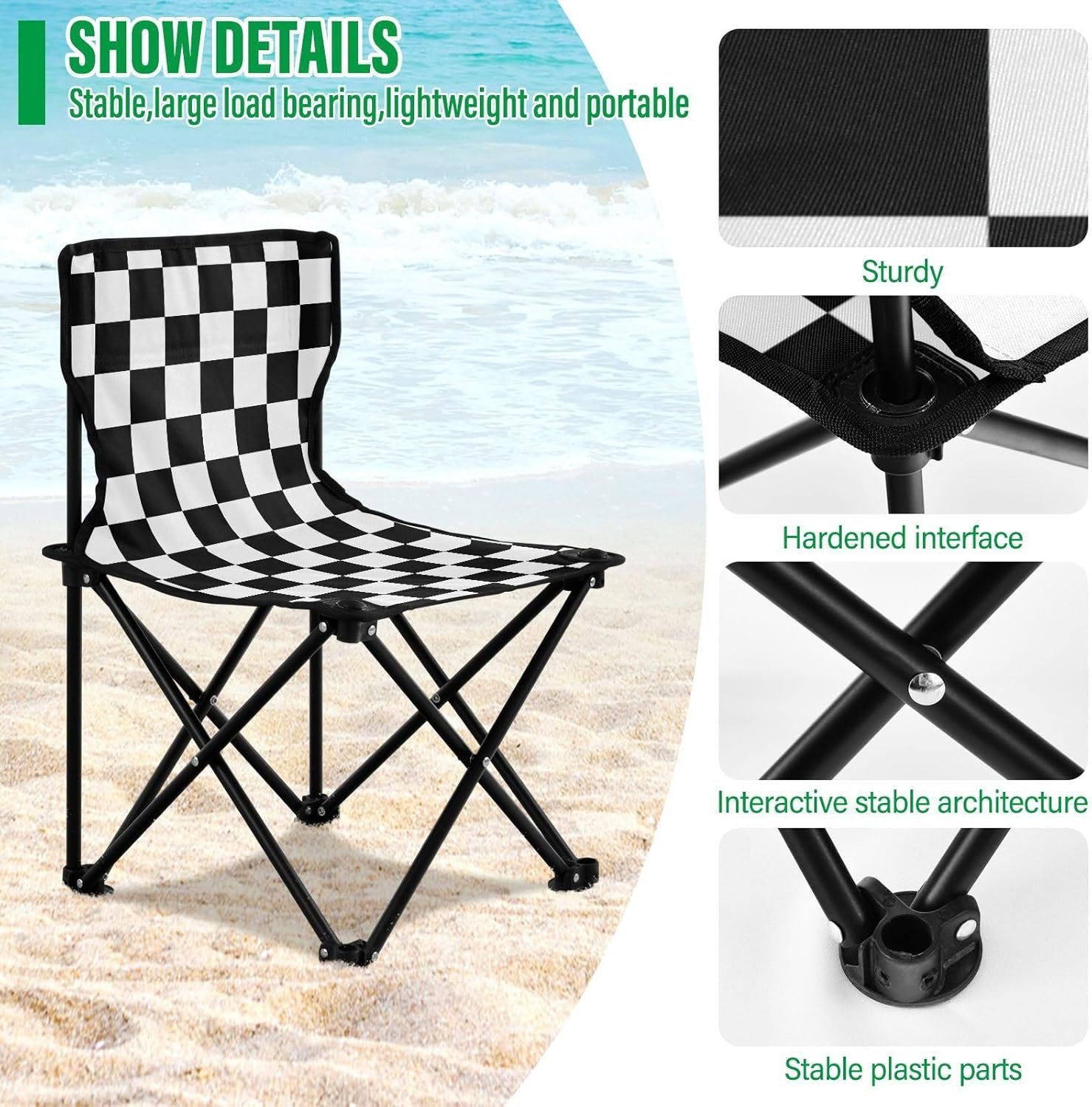 Ensemble de Camping Pliable Table et 2 Chaises Portables - طقم تخييم ونزهات قابل للطي (طاولة + كرسيين) - الصورة 10