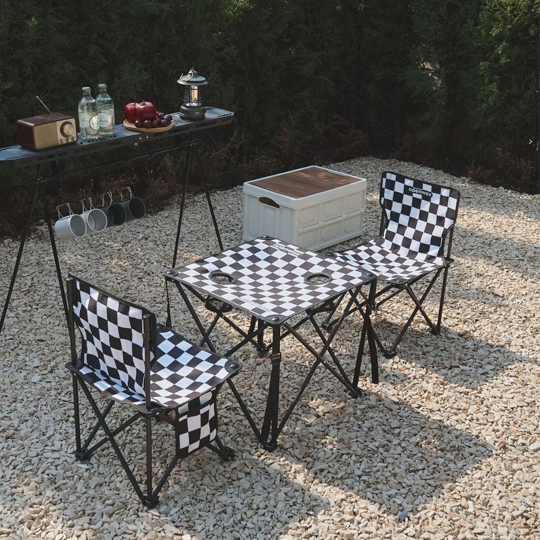 Ensemble de Camping Pliable Table et 2 Chaises Portables - طقم تخييم ونزهات قابل للطي (طاولة + كرسيين) - الصورة 12