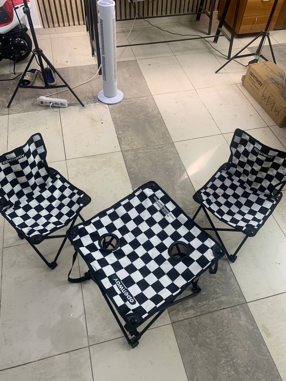 Ensemble de Camping Pliable Table et 2 Chaises Portables - طقم تخييم ونزهات قابل للطي (طاولة + كرسيين) - الصورة 16