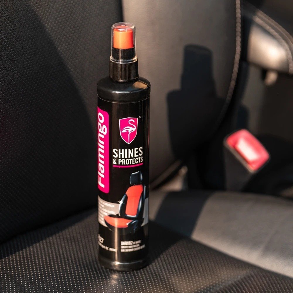 FLAMINGO Brillance ET Protection Intérieure pour Voitures 295 ml – منظف مقاعد الجلدية للسيارات - الصورة 4