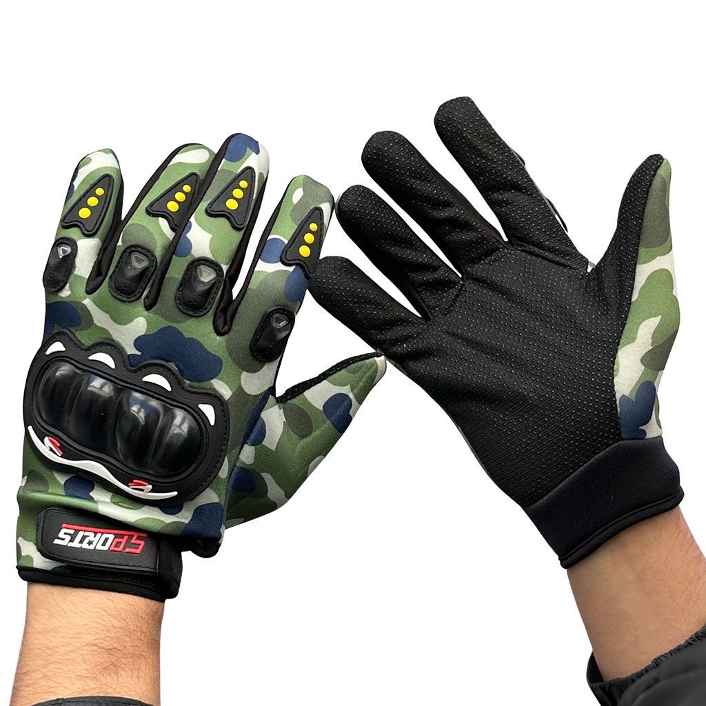 Gants de Moto Respirants Pro Biker à Doigts Longs V2 – قفازات إحترافية للدرجات النارية - الصورة 3