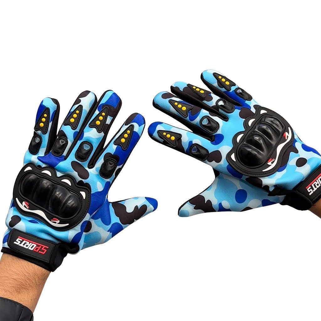 Gants de Moto Respirants Pro Biker à Doigts Longs V2 – قفازات إحترافية للدرجات النارية - الصورة 2