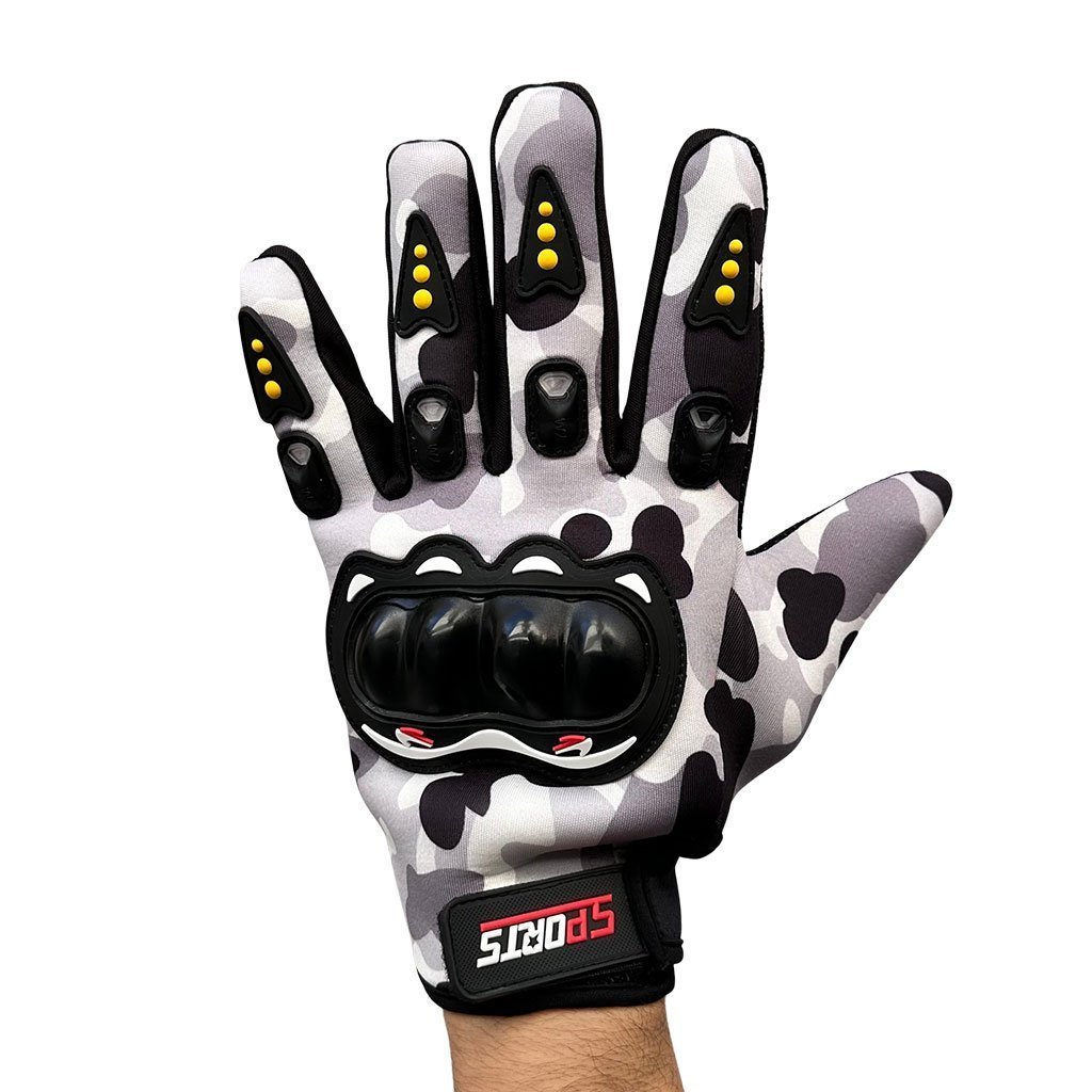 Gants de Moto Respirants Pro Biker à Doigts Longs V2 – قفازات إحترافية للدرجات النارية - الصورة 6
