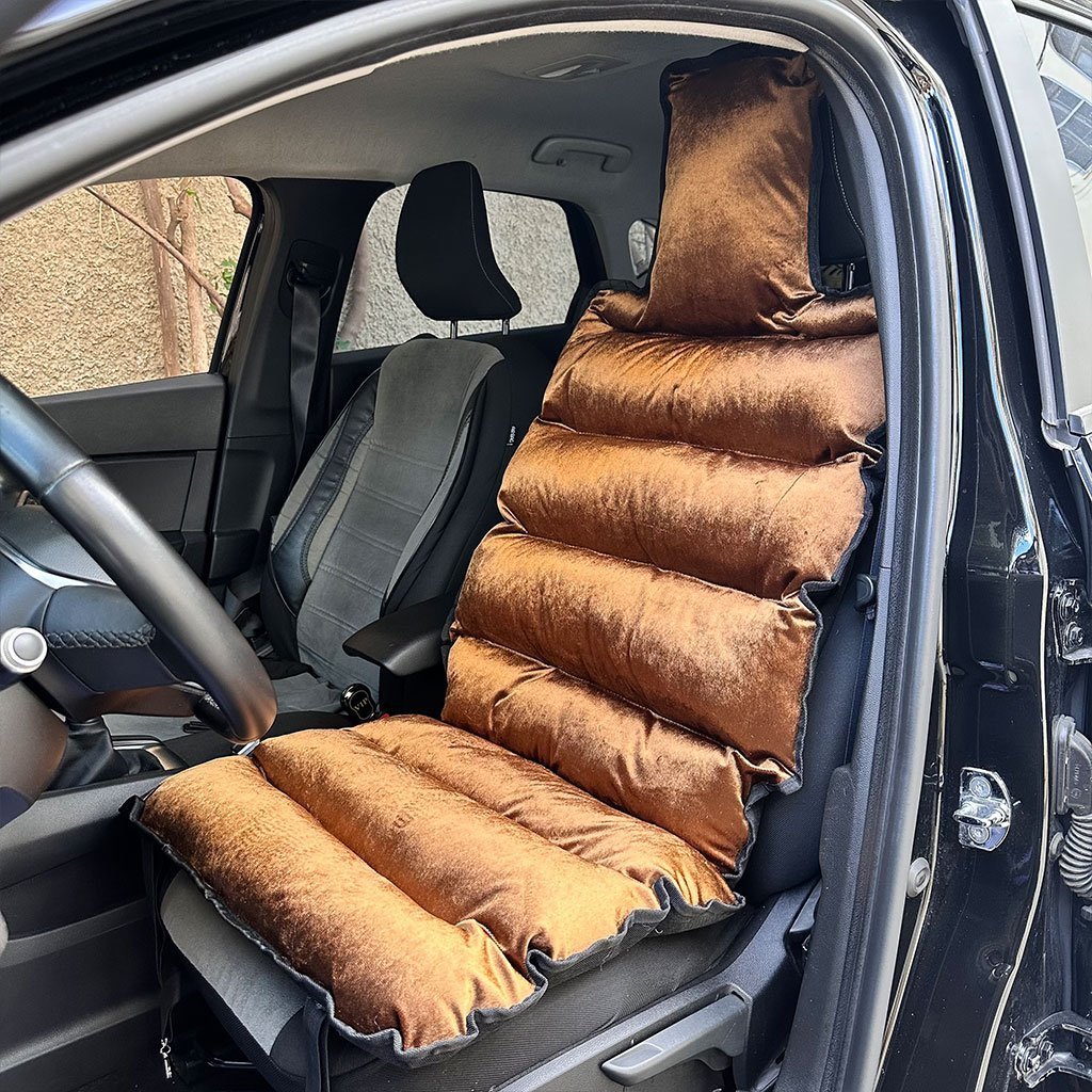 Housse de Protection Siège Auto en Velours Rembourrée Confortable et Moelleux – فرشة مقعد السيارة جد مريحة - الصورة 2
