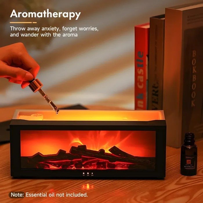 ⁦Humidificateur Effet Flamme 7 Couleurs - مرطب الهواء بتأثير اللهب الواقعي⁩ - الصورة ⁦6⁩