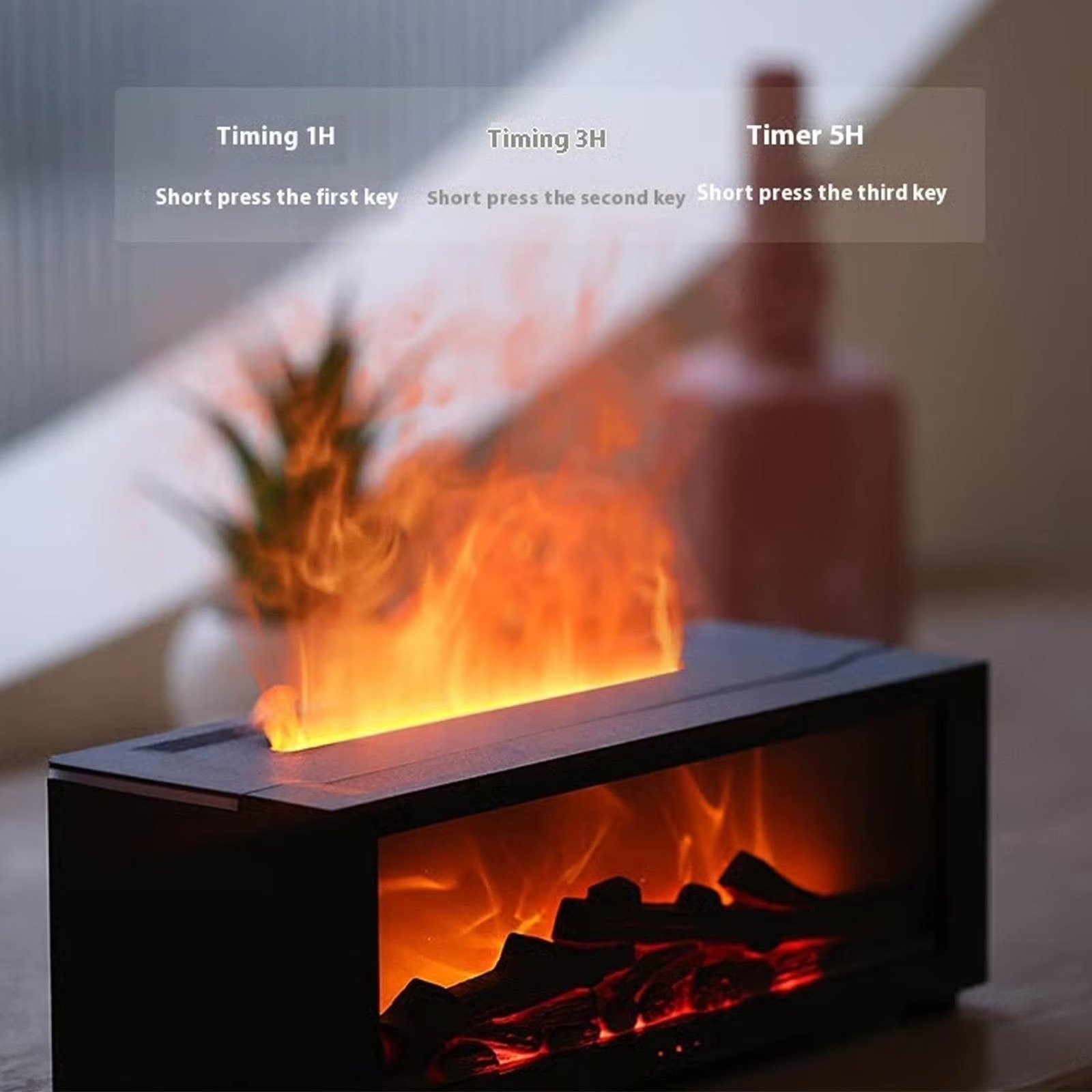 ⁦Humidificateur Effet Flamme 7 Couleurs - مرطب الهواء بتأثير اللهب الواقعي⁩ - الصورة ⁦7⁩