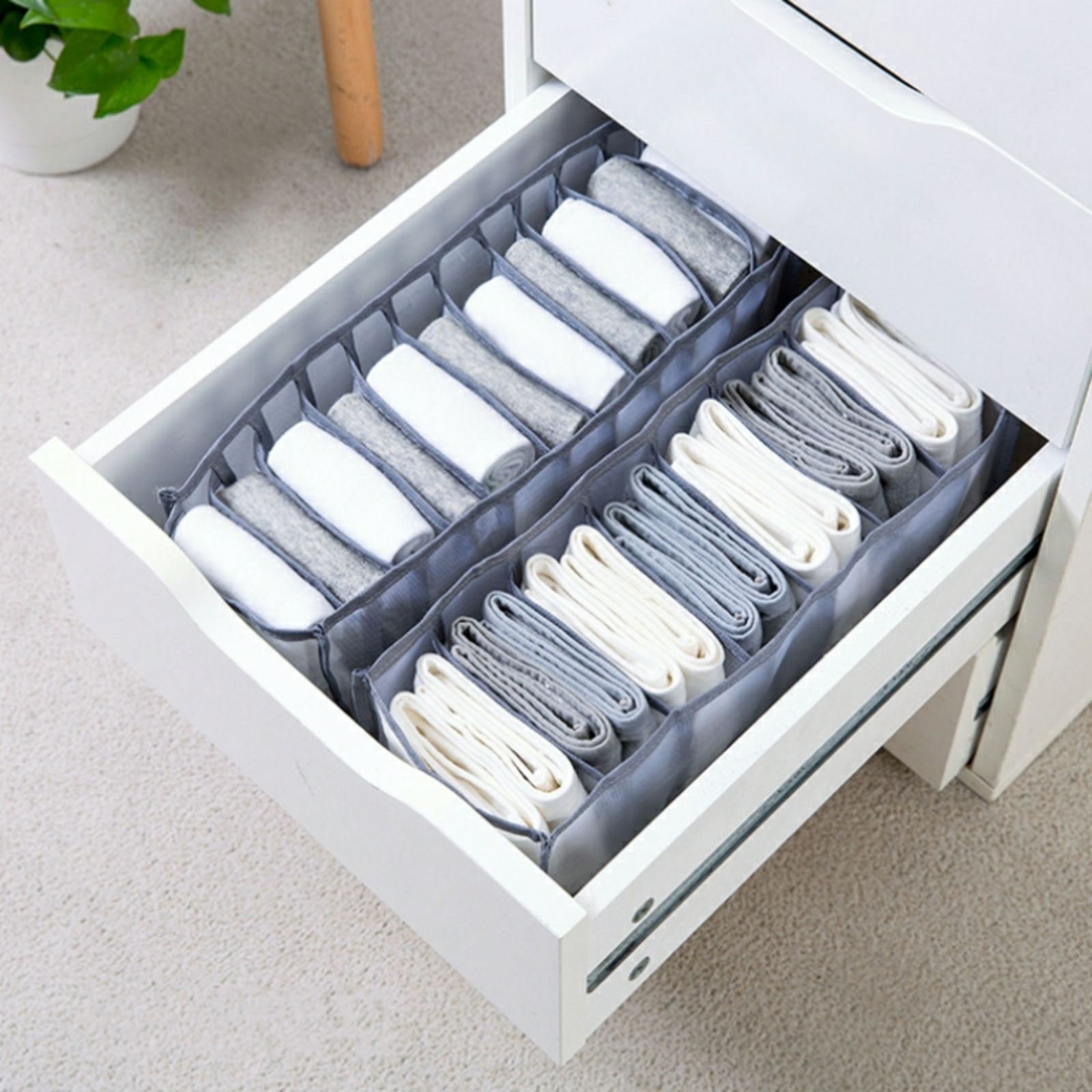 Organisateur de Sous-Vêtement Transparent 3PCS dans Tiroirs - الصورة 5
