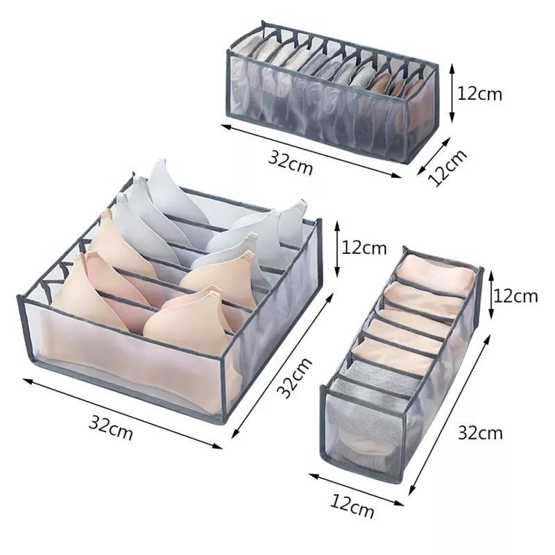 Organisateur de Sous-Vêtement Transparent 3PCS dans Tiroirs - الصورة 11