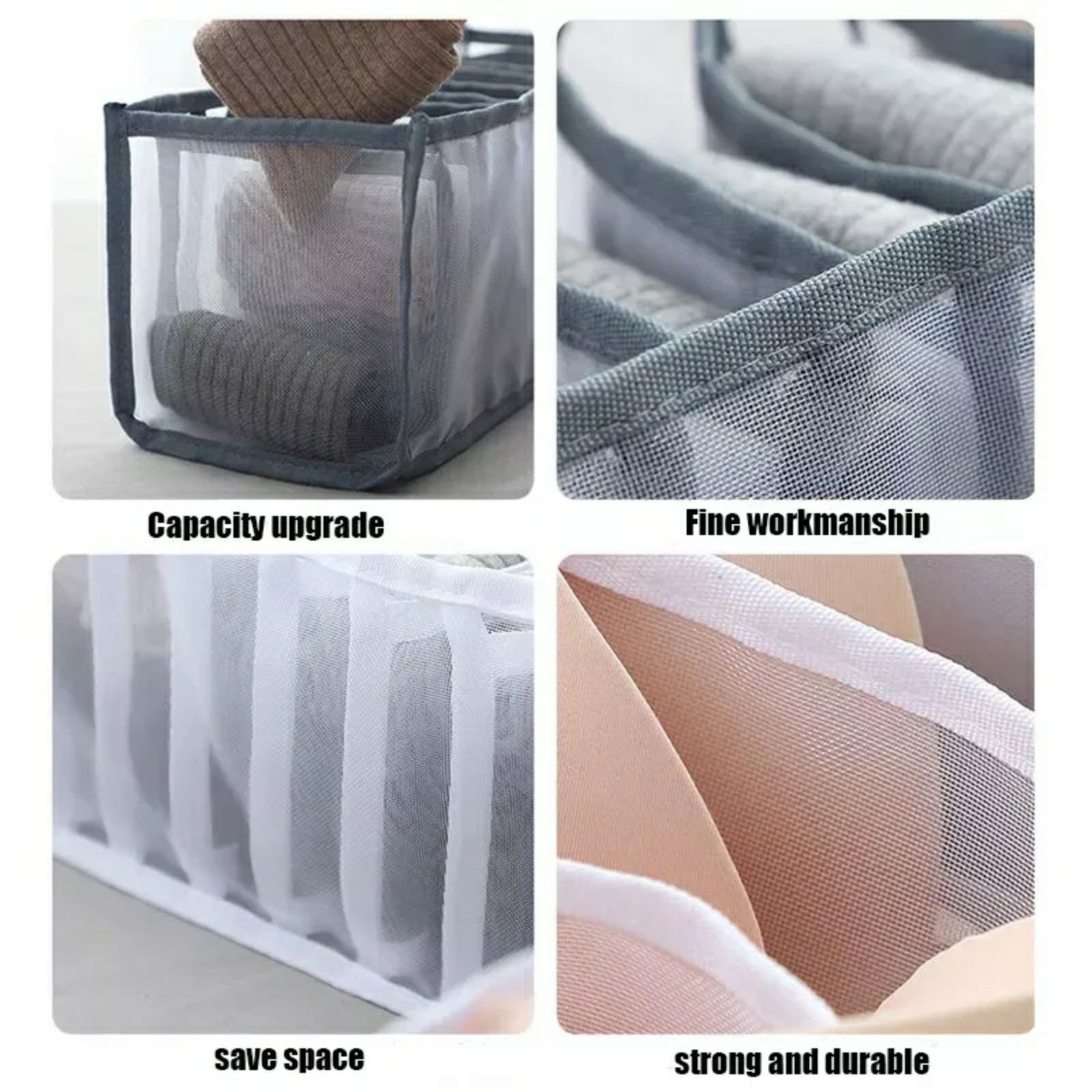 Organisateur de Sous-Vêtement Transparent 3PCS dans Tiroirs - الصورة 10