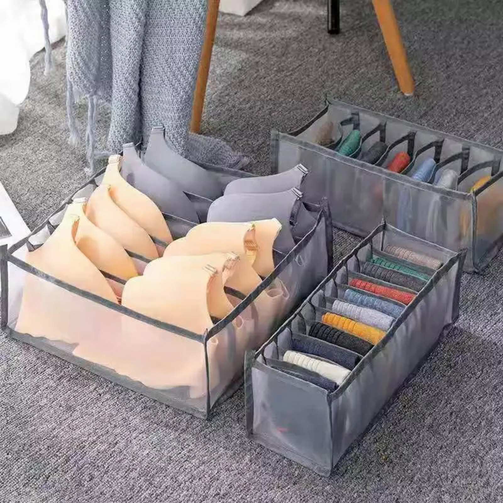 Organisateur de Sous-Vêtement Transparent 3PCS dans Tiroirs - الصورة 8