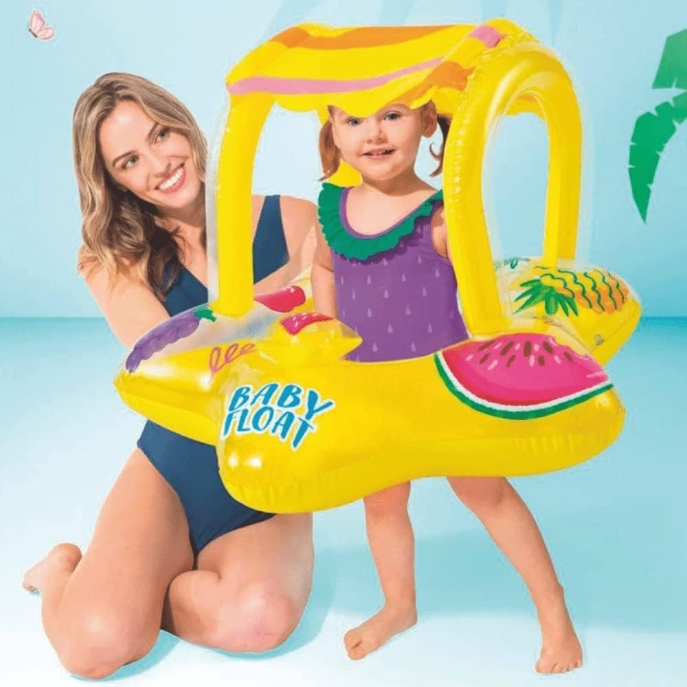 Intex Bouee enfant Avec un auvent intégré pour se protéger des rayons du soleil 56573NP - الصورة 2
