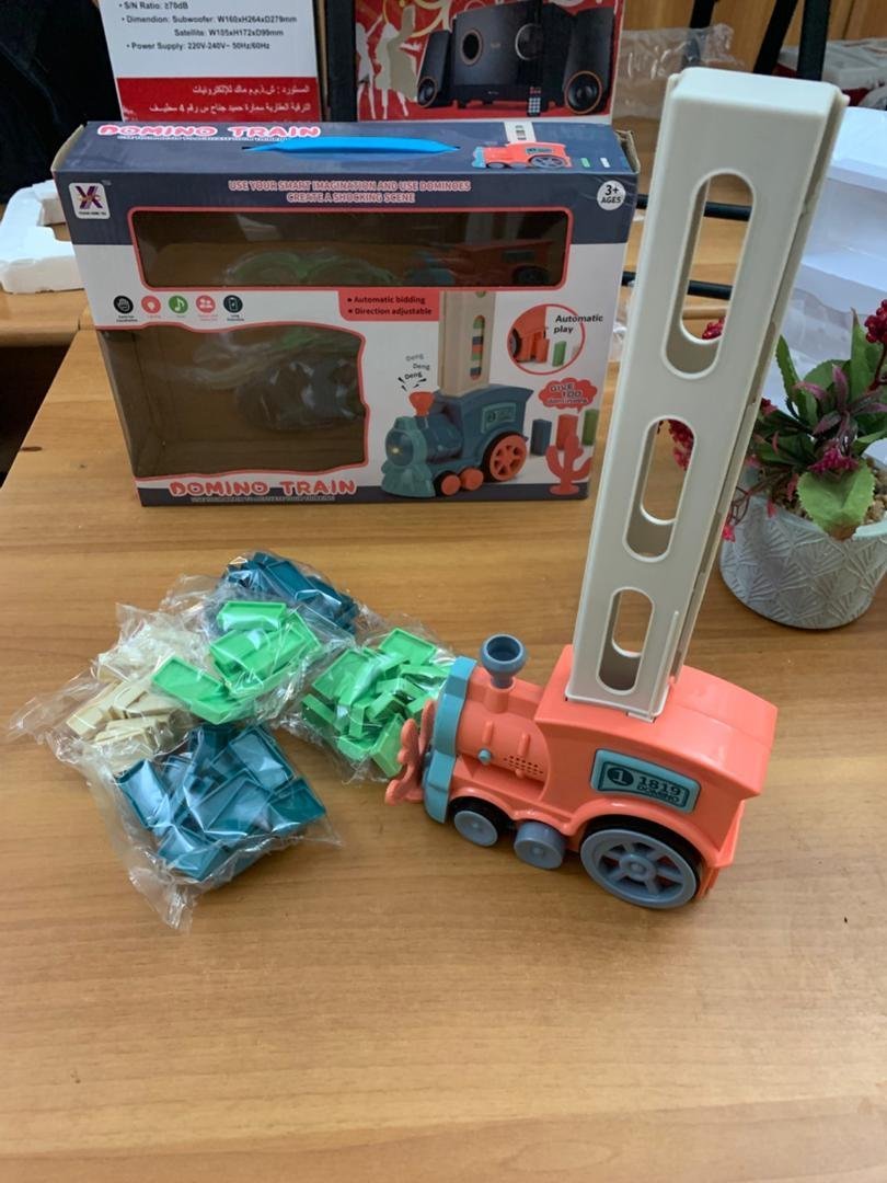 ⁦Jeu De Train Domino Educatifs avec lumières et Musique pour Enfants⁩ - الصورة ⁦3⁩