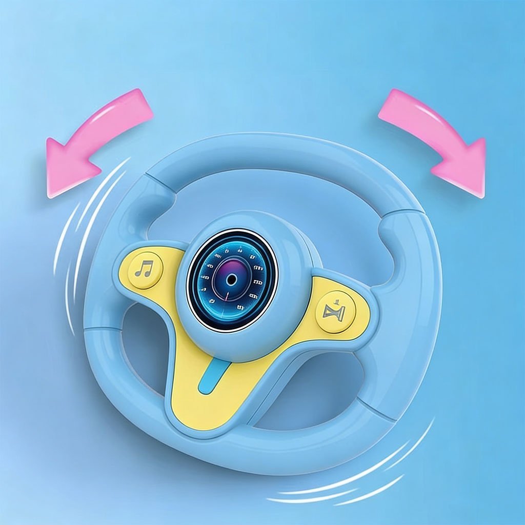 ⁦Jouet Volant Interactif pour Enfants KX3702 - لعبة مقود القيادة التفاعلية للأطفال (تعليمية وممتعة)⁩ - الصورة ⁦3⁩