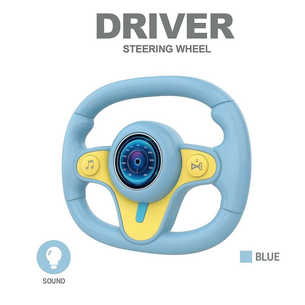 ⁦Jouet Volant Interactif pour Enfants KX3702 - لعبة مقود القيادة التفاعلية للأطفال (تعليمية وممتعة)⁩ - الصورة ⁦6⁩