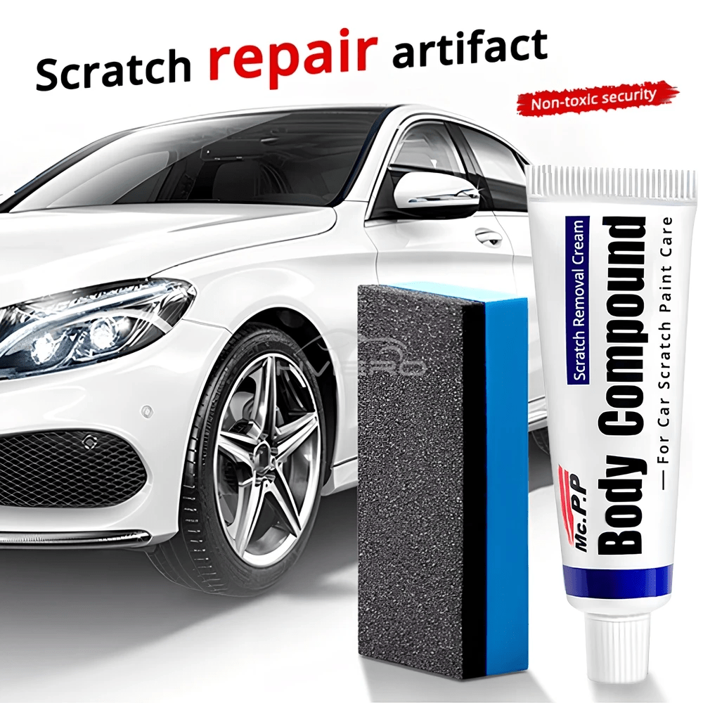 Kit de réparation des rayures pour voitures 3in1 cire de polissage + pâte à polir pour la carrosserie + nettoyant pour peinture - طقم إصلاح خدوش السيارات - الصورة 15