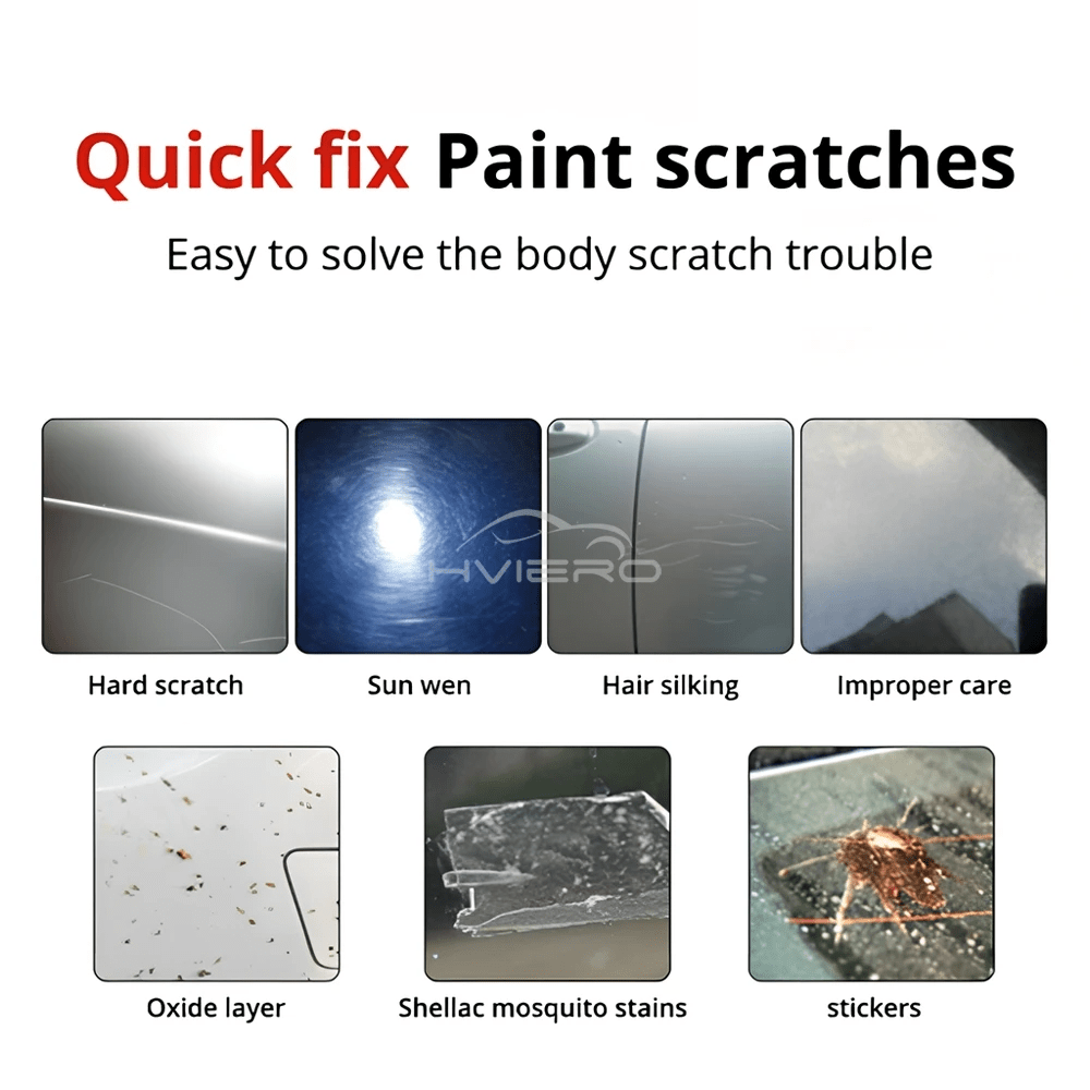 Kit de réparation des rayures pour voitures 3in1 cire de polissage + pâte à polir pour la carrosserie + nettoyant pour peinture - طقم إصلاح خدوش السيارات - الصورة 18