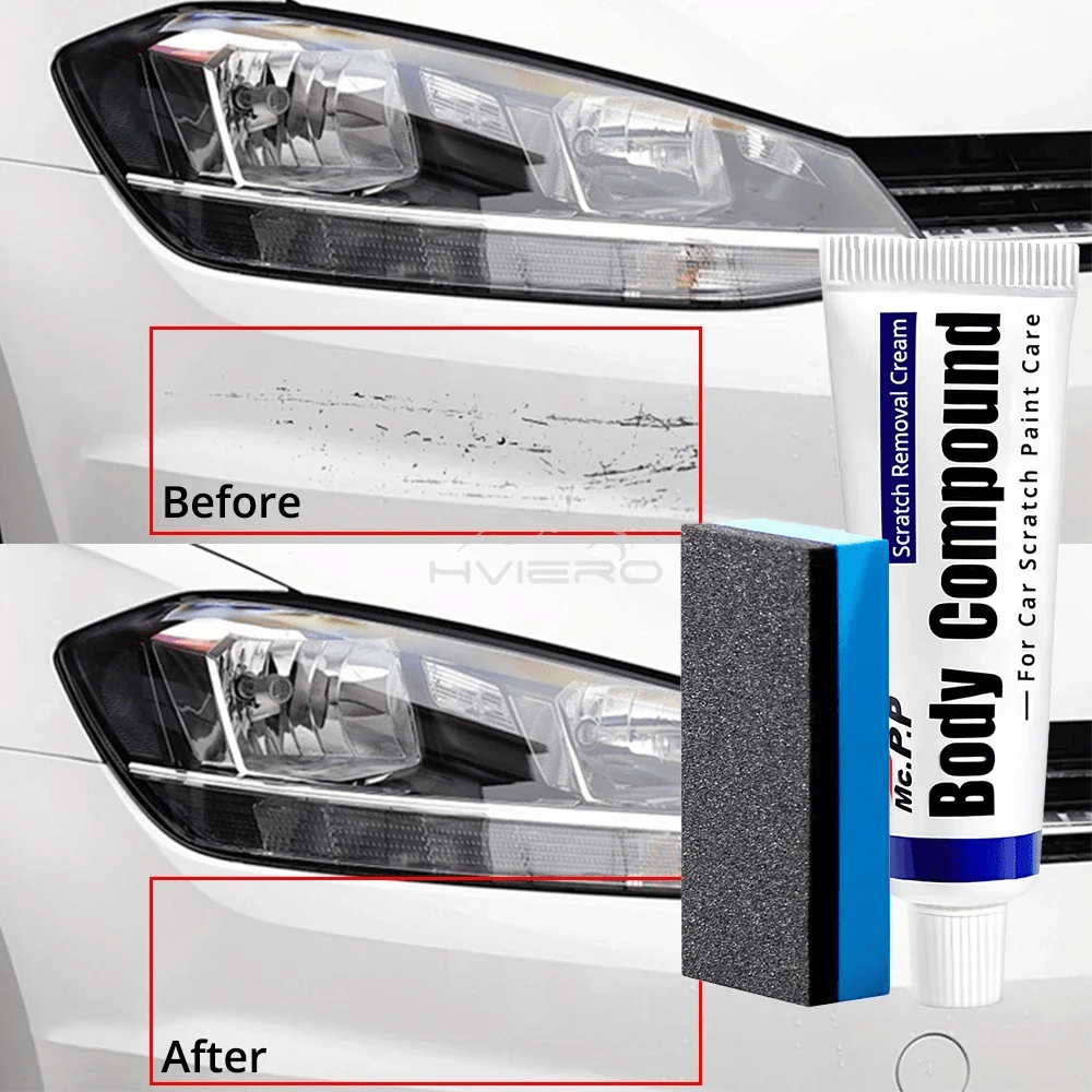 Kit de réparation des rayures pour voitures 3in1 cire de polissage + pâte à polir pour la carrosserie + nettoyant pour peinture - طقم إصلاح خدوش السيارات - الصورة 2