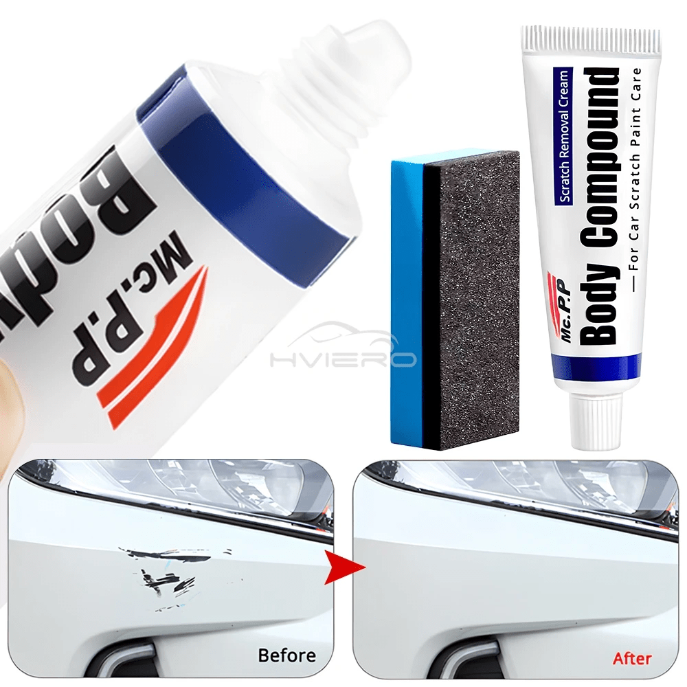Kit de réparation des rayures pour voitures 3in1 cire de polissage + pâte à polir pour la carrosserie + nettoyant pour peinture - طقم إصلاح خدوش السيارات - الصورة 6