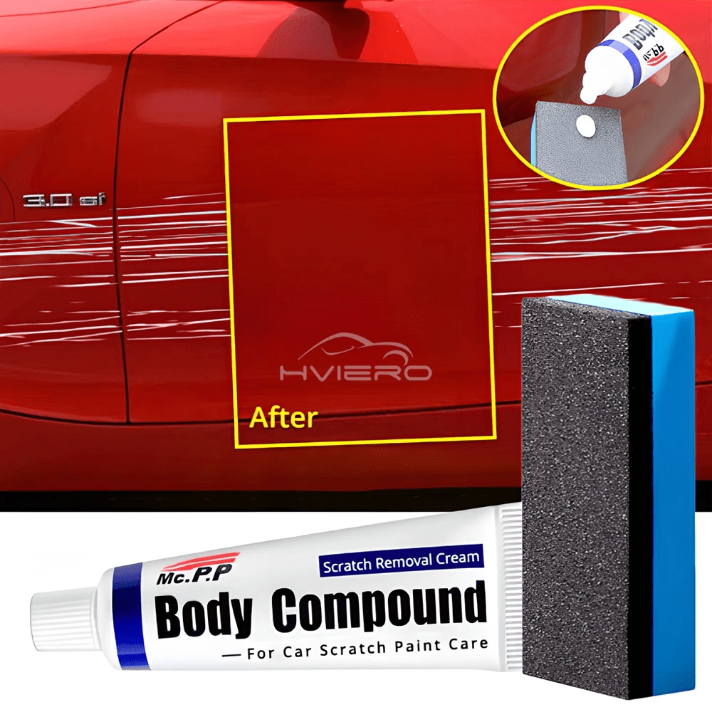 Kit de réparation des rayures pour voitures 3in1 cire de polissage + pâte à polir pour la carrosserie + nettoyant pour peinture - طقم إصلاح خدوش السيارات - الصورة 7