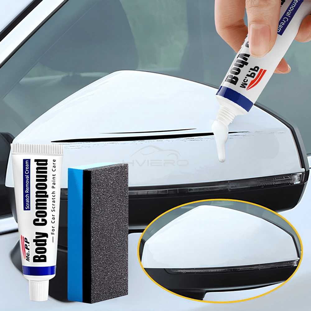 Kit de réparation des rayures pour voitures 3in1 cire de polissage + pâte à polir pour la carrosserie + nettoyant pour peinture - طقم إصلاح خدوش السيارات - الصورة 8