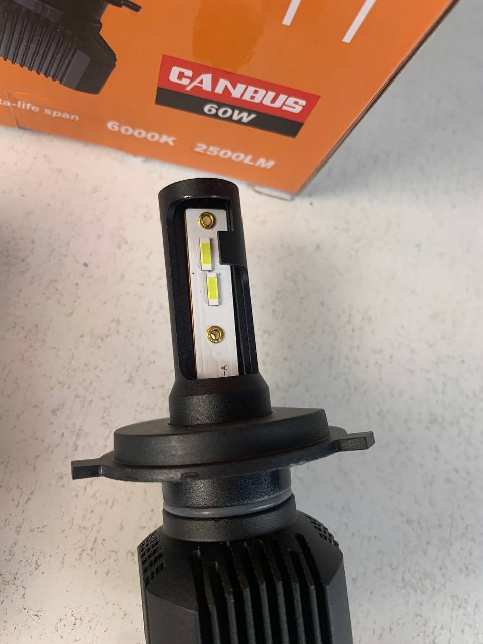 Kit Lampe de phare Canabus M1 H4 LED 6000K 60W - مصابيح إضاءة أمامية للسيارات - الصورة 7