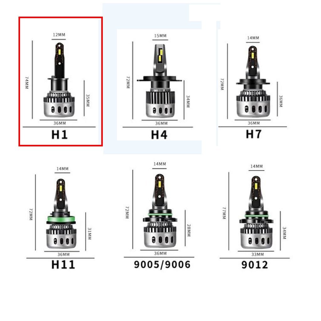 Kit Lampe de phare H1 F10 Super LED 6500K - مصابيح إضاءة أمامية للسيارات - الصورة 2