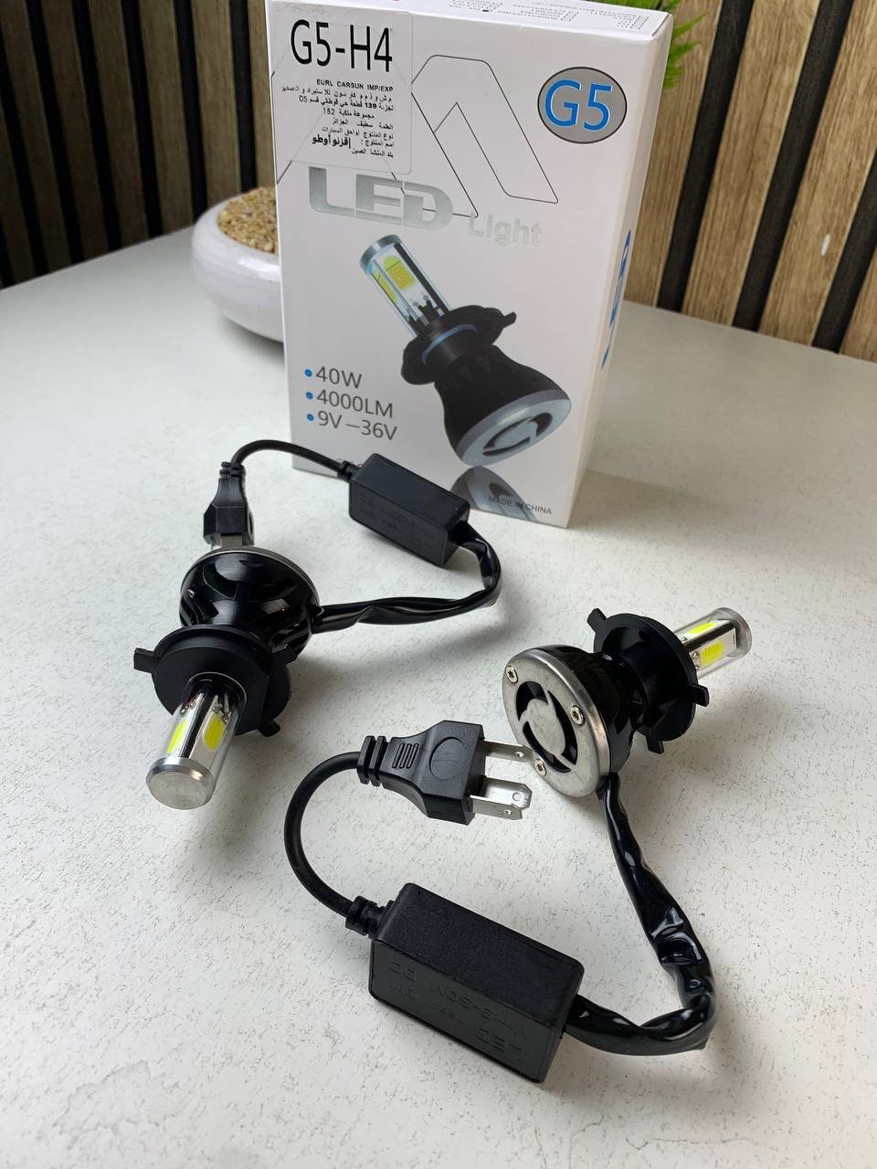 Kit Lampe de phare H4 LED 4 Directions 4000LM - مصابيح إضاءة أمامية للسيارات - الصورة 10