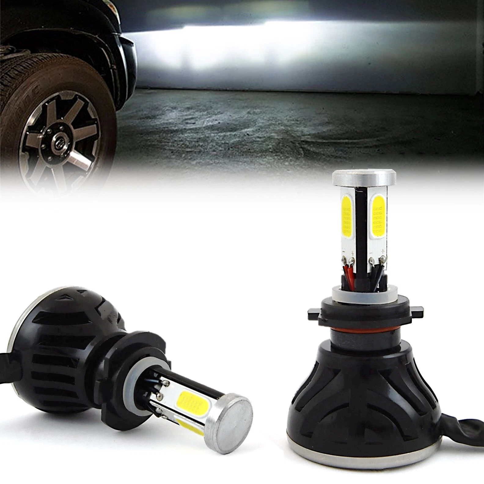 Kit Lampe de phare H4 LED 4 Directions 4000LM - مصابيح إضاءة أمامية للسيارات - الصورة 2