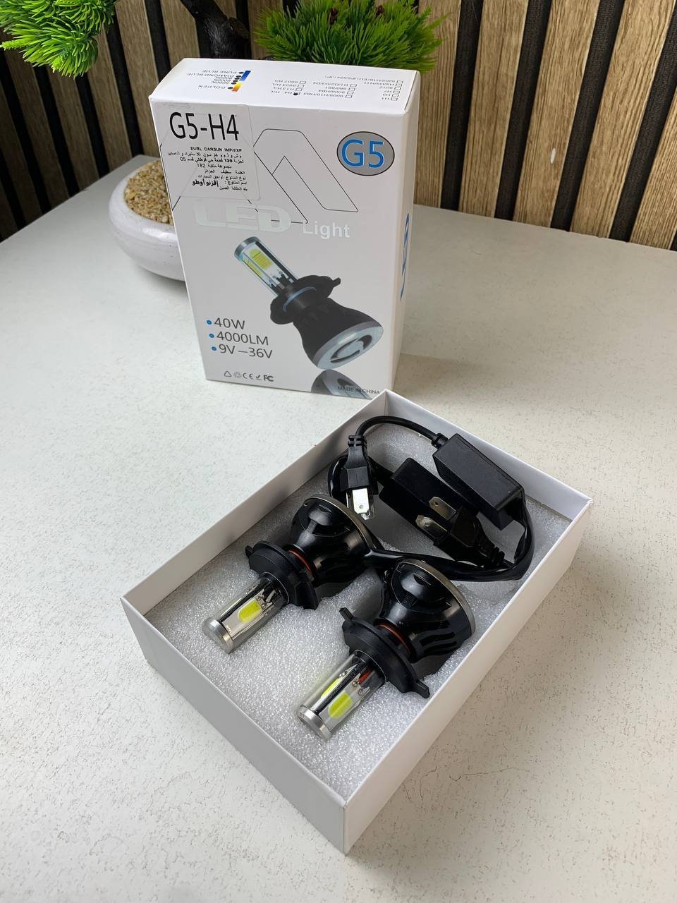 Kit Lampe de phare H4 LED 4 Directions 4000LM - مصابيح إضاءة أمامية للسيارات - الصورة 8