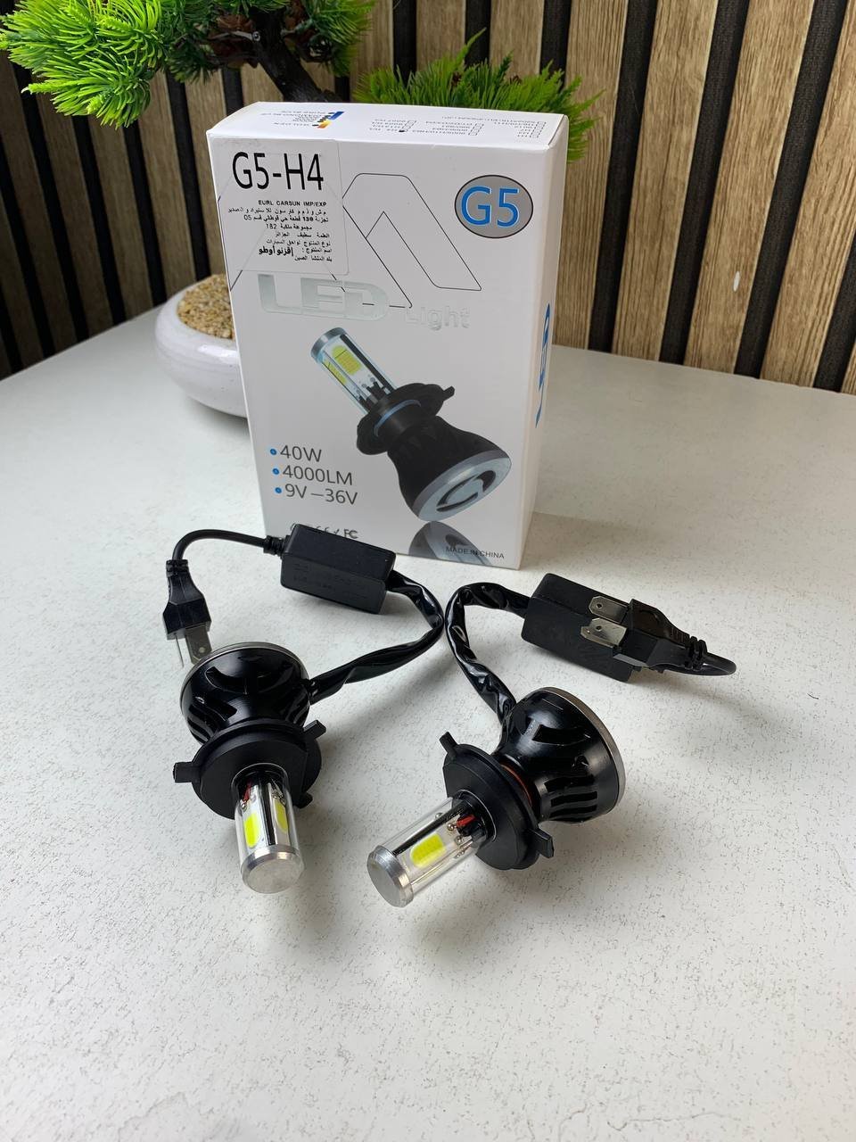 Kit Lampe de phare H4 LED 4 Directions 4000LM - مصابيح إضاءة أمامية للسيارات - الصورة 9