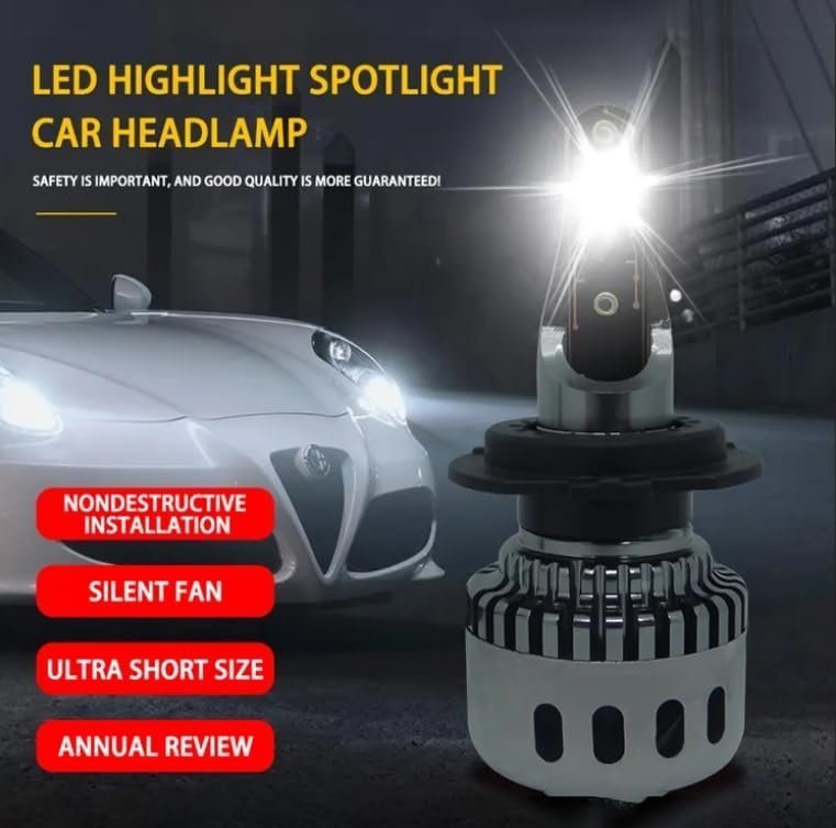 Kit Lampe de phare H7 F10 Super LED 6500K - مصابيح إضاءة أمامية للسيارات - الصورة 7