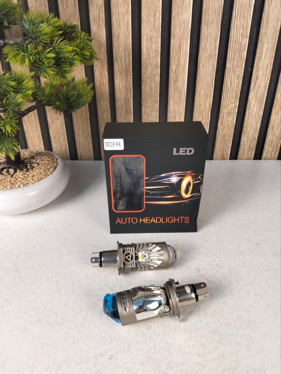 ⁦Kit Lampes Projecteur LED H4 36W Éclairage Full LED 6000K - طقم مصابيح بروجيكتور مدمجة للسيارات والدراجات⁩ - الصورة ⁦2⁩