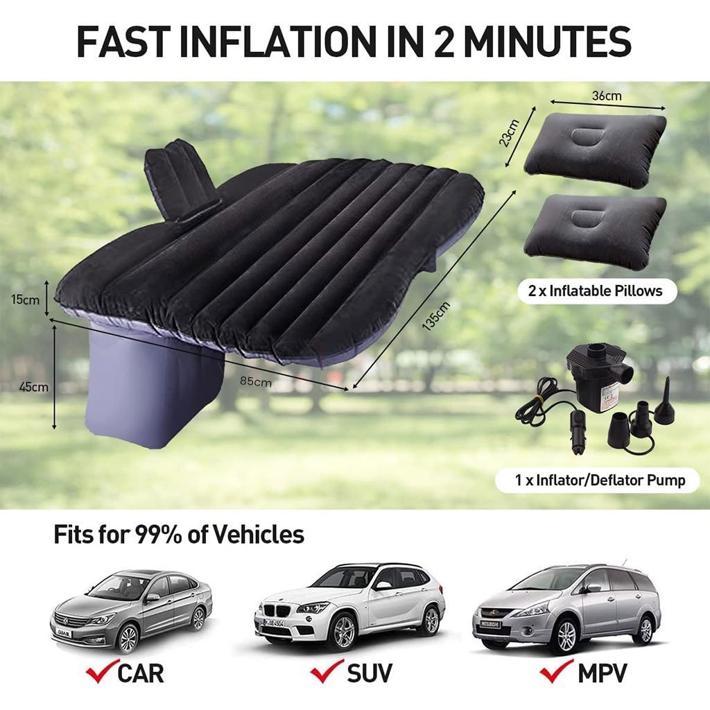 Inflatable Car Mattress مرتبة هوائية للمقعد الخلفي في السيارة - الصورة 10