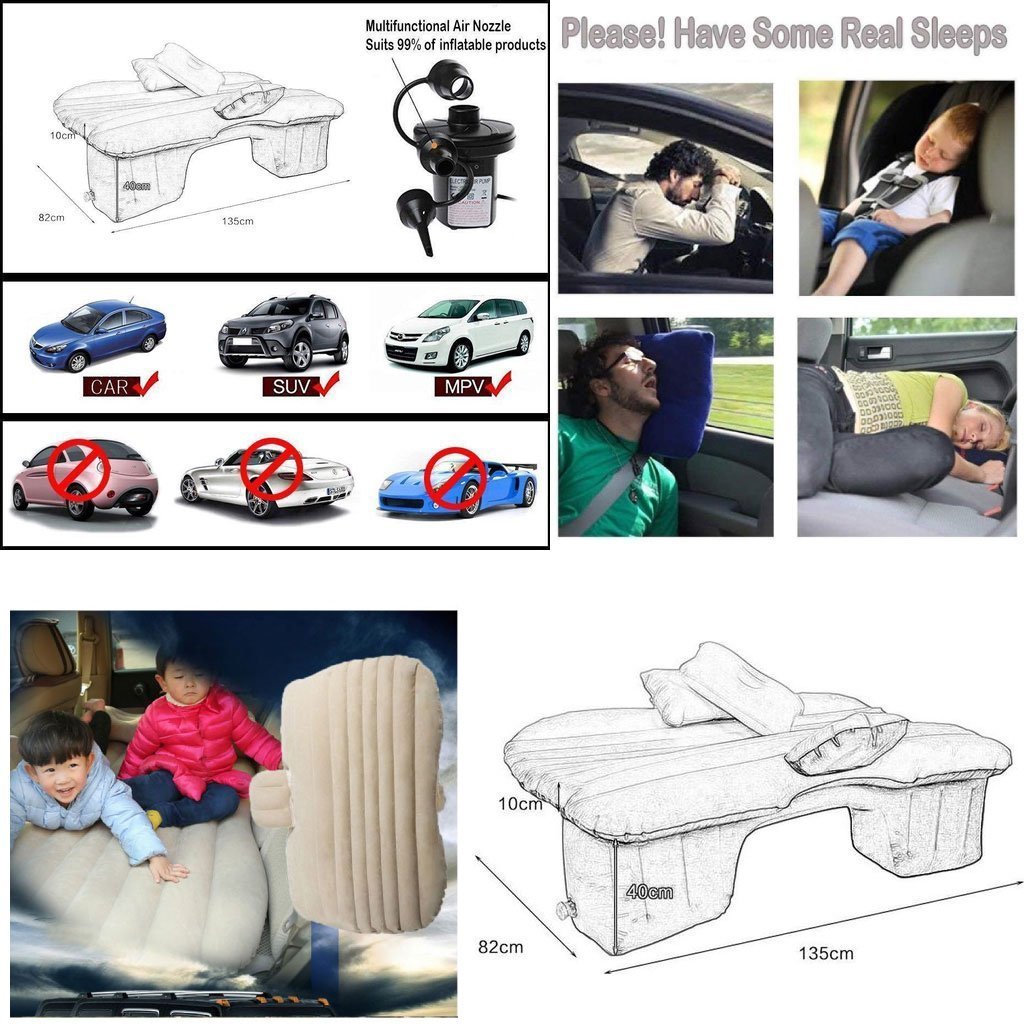 Inflatable Car Mattress مرتبة هوائية للمقعد الخلفي في السيارة - الصورة 4