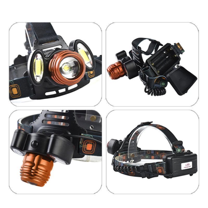 Lampe Frontale Lumineuse Sans Fil Avec 4 Modes D’eclairages Et - الصورة 3