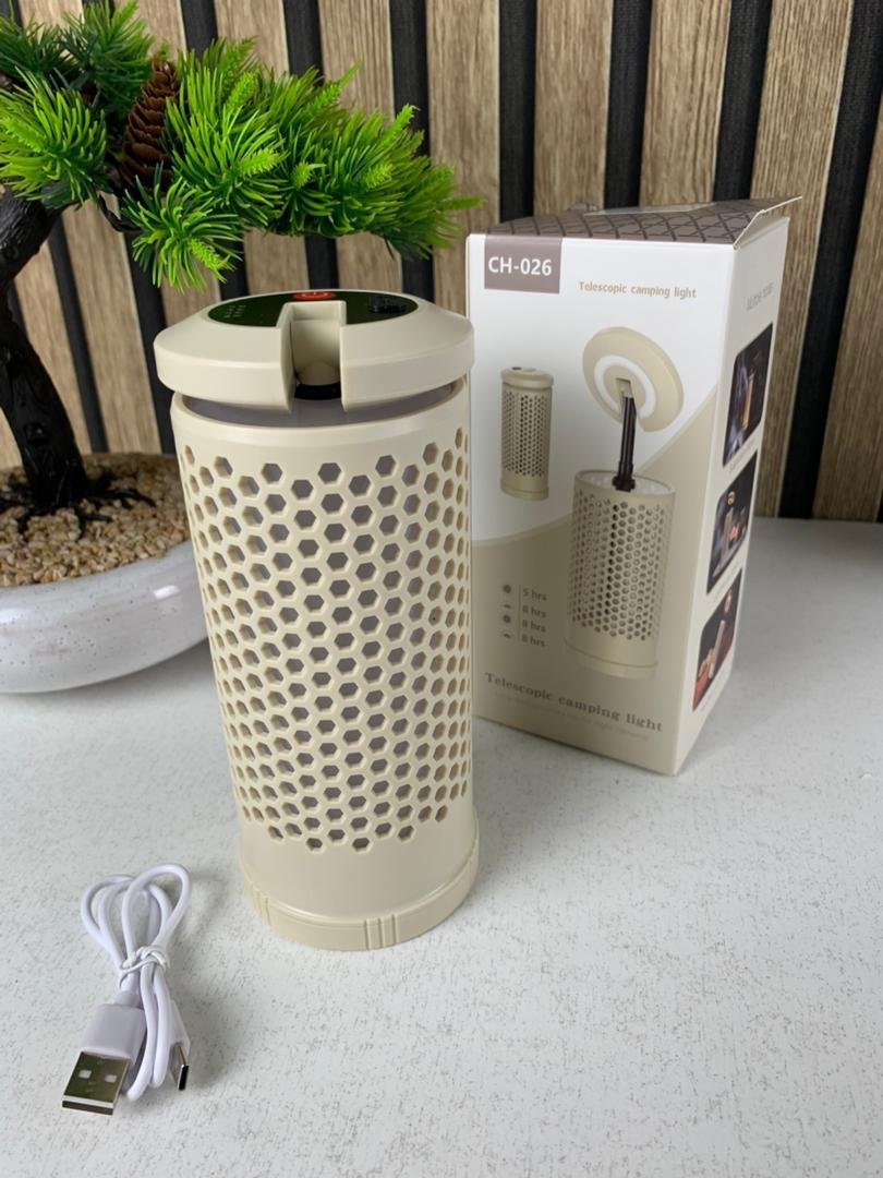 ⁦Lampe de camping design en nid d’abeille avec 3 couleurs variable rechargeable⁩ - الصورة ⁦3⁩