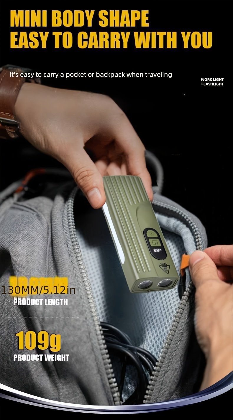 Lampe de Vélo Rechargeable Z-838 Multi-Fonction - Éclairage LED Puissant Lumière Latérale RGB - مصباح دراجة متعدد الوظائف مع إضاءة جانبية ملونة ومغناطيس قوي - الصورة 7