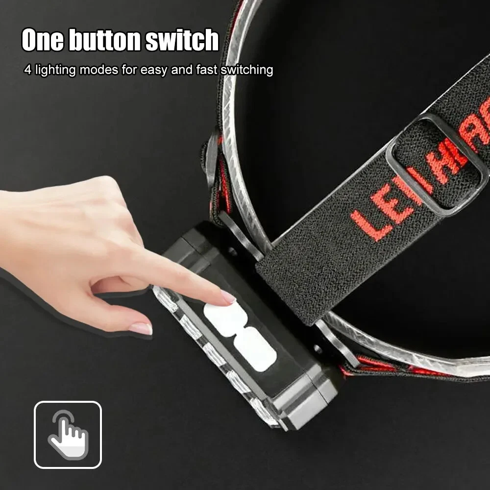 Lampe Frontale LED Rechargeable avec UV SQ-818-UV - مصباح الرأس القابل للشحن بإضاءة مزدوجة - الصورة 6