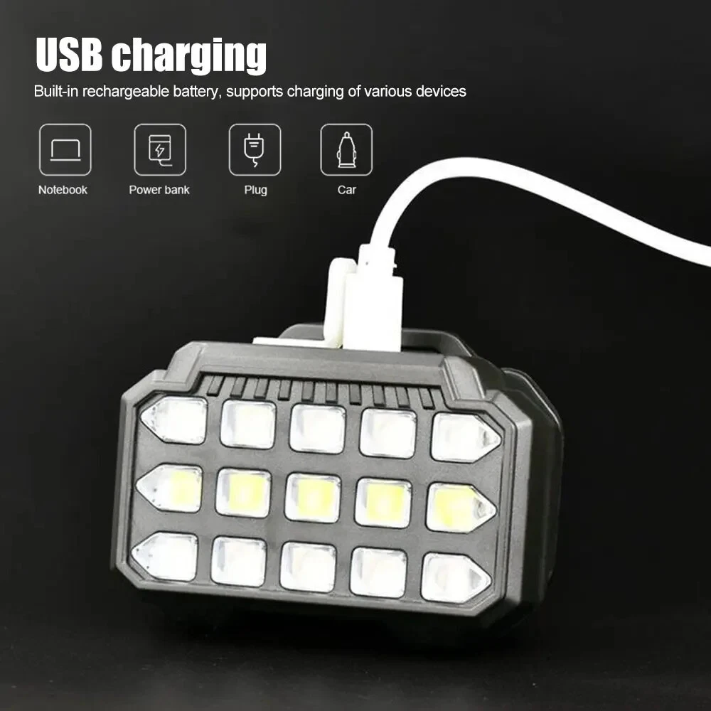 Lampe Frontale LED Rechargeable avec UV SQ-818-UV - مصباح الرأس القابل للشحن بإضاءة مزدوجة - الصورة 9