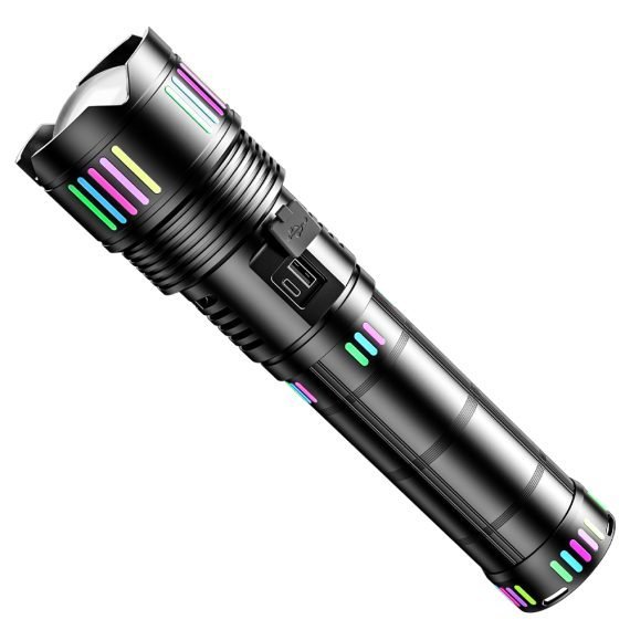 Lampe Torche tactique ultra-puissant 2000 lumens Portée 600 mètres battrie 16000mAh - مصباح يدوي تكتيكي فائق القوة - الصورة 2