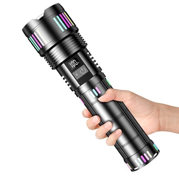 Lampe Torche tactique ultra-puissant 2000 lumens Portée 600 mètres battrie 16000mAh - مصباح يدوي تكتيكي فائق القوة - الصورة 4