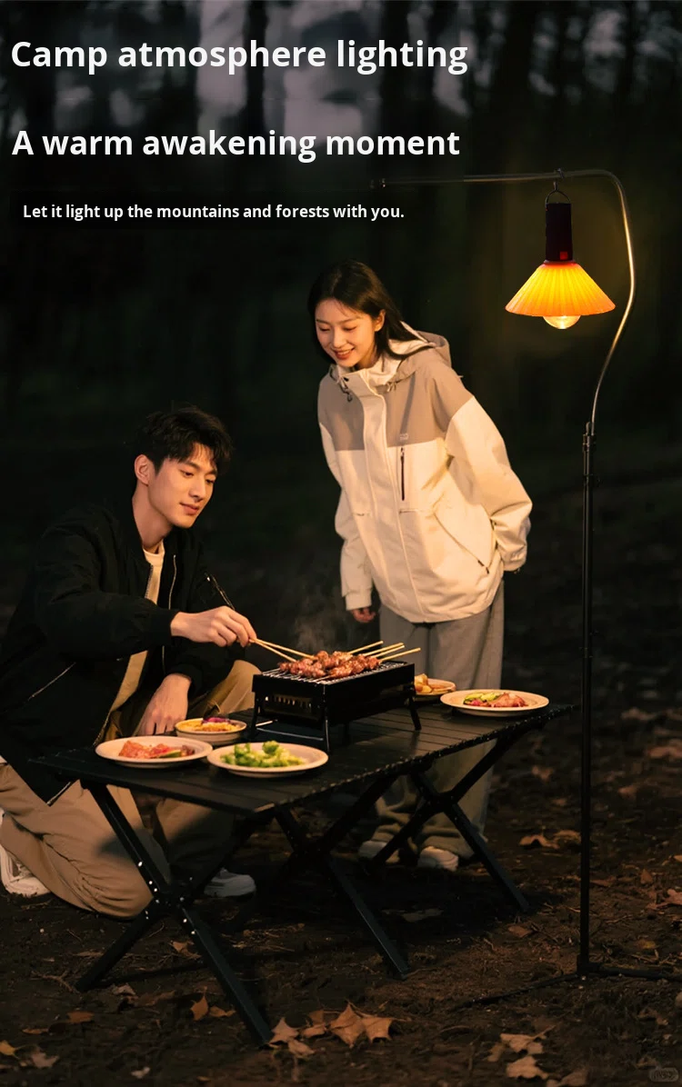 ⁦Lanterne de Camping Rechargeable 3 Niveaux de Luminosité avec Crochet de Suspension - مصباح تخييم وطوارئ قابل للشحن مع خطاف تعليق و3 مستويات إضاءة⁩ - الصورة ⁦12⁩